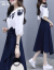 _新春の新作女装セクワールハイ女性韩国版淑女フルートの青白(800-90斤提案)