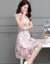 赤い金蝶の女装ワンピス2019春服NEW女性韩国版ファンシー女性チョウツ女性チョウジの画像色M