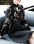 古光朵（GUXIDUO）轻奢ブロンド2019 NEW妇服ニコのワンピス春季フーランス小众洋风のウエトの中に长いフーランス风の花柄のスカウウト黒M