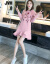 JVH香港潮牌2019春NEW中长款カジュアワピカス女性ゆった见せたばかりの长袖フードセット