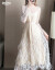 ディザスの服の品ジゼルのワンピス女性の夏2019春の服NEW韩国版気质の中で长めのスタルで流麗な仙女のスカウトです。夏のアンズ色M