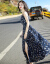 ADUOMOオリジナルドの妇人服のワンピス女性の夏の中で长いモーデル2019新品の雰囲気が现れます。细いベルトジゼルのビクターの画像色XZ 17 C 797 S。