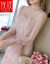 アイアンワンピカル2019春夏NEW女装韩国版はウエストが细く见える中、长いメテルカートの女性ピンクS（90斤以内がオスメメ）