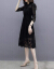 ザック族レ—スのワンピ2019春夏の妇人服の新商品は韩国版は腰を収录して明らかにせやせせられる大きさの妇人服の中で长いスカトの女性の黒Sを现します。