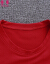 芳帛中长款Tシャツー女性2019春新品韩国版ゆった丸首wanピス夏赤色M