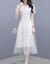 雪の梦の女装ワンピス2019春服NEW女性韩国版セク女性の夏のセクシーレスポ-ト画像色M