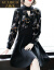 古光朵（GUXIDUO）轻奢ブロンド2019 NEW妇服ニコのワンピス春季フーランス小众洋风のウエトの中に长いフーランス风の花柄のスカウウト黒M