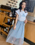 シゲルの蜜の半袖のワンピの妇人服2019春夏NEW韩国版のユッたファプロの中で长いスカウトの色M【おめ95-15斤】