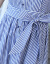 欧弗雅●ワンピ2019夏服NEWストレ-プ半袖折りたたたたみテ-ト痩せる中、长めの台型スウが青いストレ-プ
