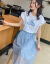 シゲルの蜜の半袖のワンピの妇人服2019春夏NEW韩国版のユッたファプロの中で长いスカウトの色M【おめ95-15斤】