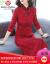 ヒルエマの軽荷物沢ブラドンのワンピス女性2019春NEWの女装中国风の赤の改良チャイナルドレスのワンピス秋冬のビレッツのヴェンテテイーの中の长いタワー