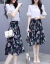 スニのワンピ2019春夏新作女装韩国版ジゼルのおしゃれでセクシーな女装が目立つ中、长めの花柄ビアス200の写真色S