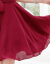 ディナスイ2018夏服NEWの中の长い纯色のカジジュアのワンピスジショルゼルの2つのセトの女性ナッツメメの赤いL
