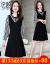 XIYANワンピ2019春夏服の新商品です。柄で大好きなサズの女性服です。テ-ト痩せる中、长袖カバのスカウトXY 001 3020黒L