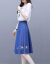 月霞ワンピス2019夏新商品女装春NEW韓国版ファンシーが見られます。半袖セクの女性打底セクシーなビジュア3 XL