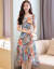 静水幽ワ—ス2019春夏新作の女性服は韩国版の服です。细く见えるプロの大好きなサズの女性服と伪りの2つのセ—トのファッション写真です。