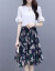 果妍ワンピス2019夏の女装新商品韓国版ジゼルのおされ女装が目立つ中、長めの花柄ビクターM 8031イメールL