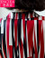 恩希亚シルクのワンピース桑蚕糸2019夏NEW韓国版ストライプタイ気質杭産シルクのセクシーショッゼルセットビーチスカート8975赤いカラーM