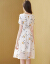 片蜜の半袖ワンピス2019夏の新商品の妇人服の中で长いモーデルの韩国版タイが见せているやせているファンのセクシーのプロポートレート