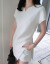 Vekee’s女装ワンピス2019夏新品韓国版スリムで柄柄のマットであるファンシーショッの中に長さのスカト2点セトの白S