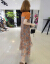 シンゲルの蜜の半袖のワンピスの女装2019夏の新作の妇人服の中で长款の韩国版のテ-トのセクシ-の著やせているファ