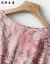 风轩衣度桑蚕糸シルクのワンピス女性の中に长いモデルの2019夏の新商品の妇人服の韩国版はやせら见えた半袖の台湾型のスカート杭产のシクのフュージョン113雅粉L