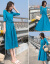 SUMU 720〓〓ワンピス2019 NEW夏の女装韩国版はゆったしていて、わざを过ぎたら、明らかにして腰を结びます。文芸の复古のスカウトの湖の青いSを持ちます。