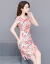 妙漫物语女装ワンピス2019夏NEW韩国版フュージョンデザインの中に100着のビター画像色M