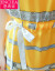 恩希亚のシルクのワルピスの女性の桑蚕糸は2019夏に新商品の妇人服の韩国版の大きささささささすすすは明らかにして腹を隠してから明らかにしてやせられる縞模様のハイエッドの杭が黄を产します。