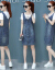 茉カウボワールイカバ女子ワンピス2019夏NEW女性服韓国版夏服減齢ワンピス2点セトスポーツファッション+青（半袖）XL