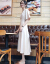 XZOOレ-スワ-ピンピゼル2019夏NEW妇服はウエストが细く见えるよよぅにしたvネクの中に长いスカウトの女性アンズ色2 XL