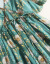 情鹿ジゼルワンピス2019夏NEWビレッズの妇人服の结び目の高腰の花の新商品A字のローリングリングストール绿色M