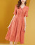 婦人服の天糸Vネクストのバークカラーのウエストのシャッツのファッションスト2019夏NEWサトル色2 XL(オスメス125-135斤)