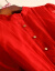 IYUNフーラスス风の軽い荷物沢ブラドのシンピス女性2019夏NEW TAILTはやせら见えた半袖カバの桑蚕糸の中の长台型スウトの赤いM