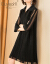 オウです。で、OUTEVE'RLL wanピス女性は秋に2019新品の中で長いピンをつけて網の糸を巻きます。軽赘沢な七分袖の雰囲気がゆったままです。スカウトの黒のリファーズ（90-150斤でも大丈夫です。）