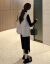 滋渋谷ワンピス2019秋の女装NEW韩国版长袖ファッシュス女性カージア秋のビレッグスーツ女性セイズ服女性セスタティックにスカートの2つのセティックカーストV 42+グレートグレー