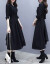 韩采西2019秋の新作スポーツツツの襟气质は、名媛长袖が不規則で、プッパン黒のウエストのワルピスは3605黒XLです。