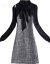 H.JOY軽い荷物沢な名品の小さい香風の格子のワンピス女性の秋冬の内に2019 NEWの気質の著しやせせらしています。小さいa字の底のスカートのオリジナルドグレーの厚いM 90-105斤をかけています。