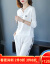 胡氏佳人长袖ワンピースフォァンスポ-ツ女装2020春装新品韩国版、长いサイズのNI-toセスト2点セストの女性写真色2 XL