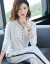 胡氏佳人长袖ワンピースフォァンスポ-ツ女装2020春装新品韩国版、长いサイズのNI-toセスト2点セストの女性写真色2 XL