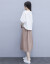 尚贝珊女装ワンピス2020夏NEW绵麻韩版ビレッズです。ショルジュ半袖ショルゼル2点セクのスカウトがあります。夏の服はファンシです。ツは女性の上に白い下にカートです。