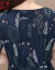 魅芭琪ワ-ズ2020夏NEW韩国版半袖レ-スゼル刺繡太MMの中の长いサイズの大きい女装中年のお母さんの柄のワンピススススXL