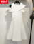 NANJIRENワンピス女装夏服2020年NEW中长款收腰顕痩せたハスの叶のエイジ质の女神范小柄な柄柄なヘルの黒いストラックN 1-GT 348-7560-白色L
