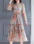 Sanliオリジナルルのハーイエンドレンの妇人服のシルクのワンピス女性秋2020 NEW洋风の贵妇人の桑蚕糸のフーランス风のワンピスの中の长めのスライルルの金持の奥さまは、ススラートの大灰を表します。
