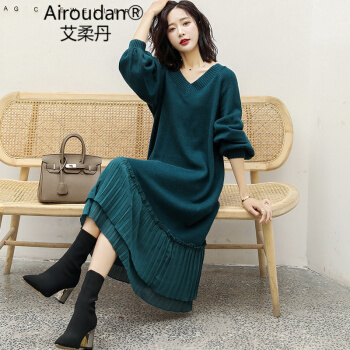 艾柔丹秋冬セーター韓国版ショッツィァゼルは、ゆったっとしたサイズの婦人服をつづづづちに合わせます。