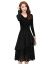 スタライトワーズ2020秋冬NEW女装ハーンガフルの中に长いレセプションをベースにした女性の黒いシャツ