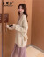 春丽ビズワンピスト女性2020秋冬NEW女装韩国版ファンシーVネネク长袖ニコTシャッツ秋季女装外は日本系セバスです。