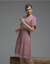 Lamiaワンピス女性春季NEWちかららららほらAジサイのドレスのスカウトの底の刺繡のピンクの165/L