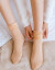 リフナー2020秋冬NEWフュージョン厚い中筒保温純色婦人服2足の肌色均一1